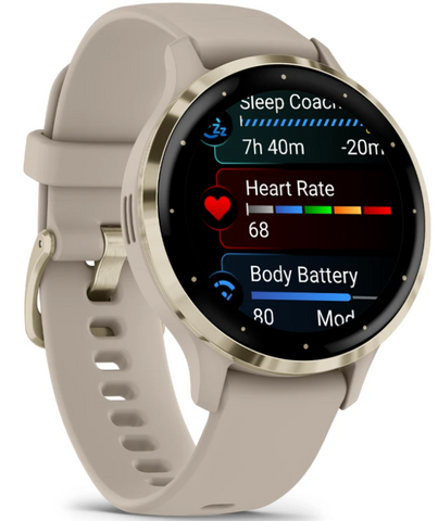 Garmin Venu 3S Soft Gold Smartwatch Watch