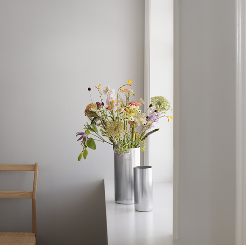 Georg Jensen Bernadotte Stainless Steel Medium Vase, 10014923.