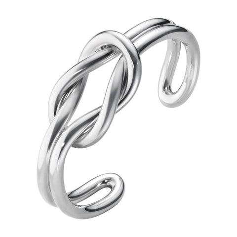 Georg Jensen Double Love Knot Sterling Silver Bangle, 10003032.
