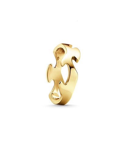 Georg Jensen Fusion 18ct Yellow Gold Centre Ring