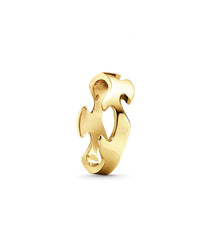 Georg Jensen Fusion 18ct Yellow Gold Centre Ring