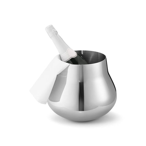 Georg Jensen Sky Stainless Steel Champagne and Wine Cooler. 10019302_2