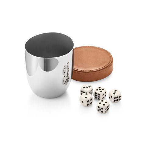Georg Jensen Sky Stainless Steel Cup and Dice. 10019307.
