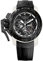 Graham Watch Chronofighter Superlight Carbon Skeleton 2CCCK.W01A Black Rubber