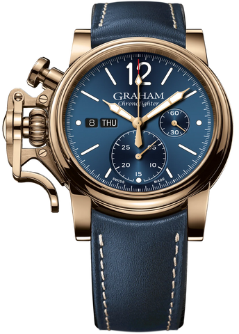 Graham Watch Chronofighter Vintage Bronze Blue 2CVAK.U01A Blue 