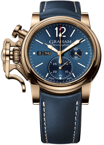 Graham Watch Chronofighter Vintage Bronze Blue 2CVAK.U01A Blue