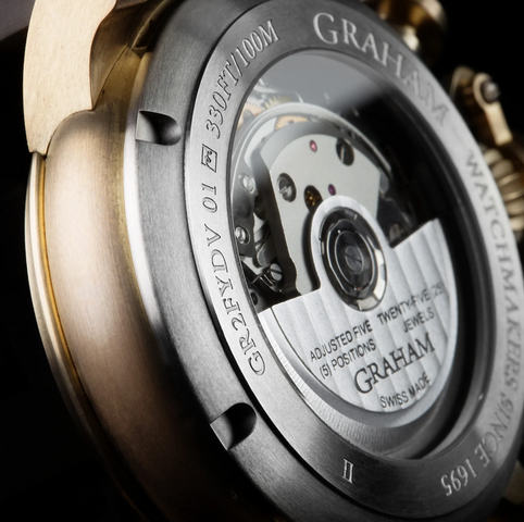 Graham Chronofighter Vintage Bronze Blue Watch