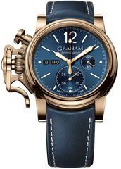 Graham Watch Chronofighter Vintage Bronze Blue