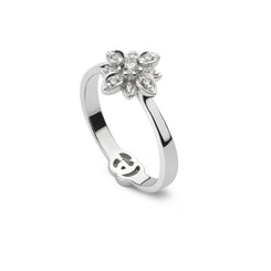 Gucci Flora 18ct White Gold Diamond Ring D