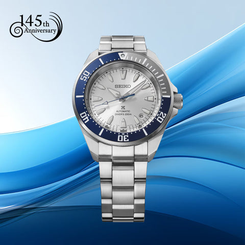 Seiko 145th Anniversary Prospex Diver’s Watch “Samurai” Mechanical Limited Edition in Silvertone