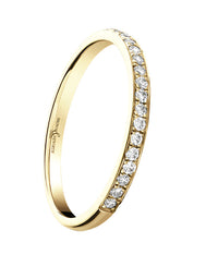 18ct Yellow Gold 0.10ct Diamond 1.9mm Ring