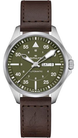 Hamilton Watch Khaki Aviation Pilot Day Date Auto H64635560