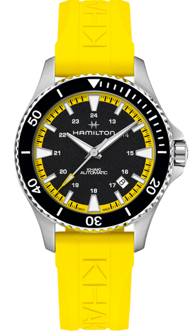 Hamilton Watch Khaki Navy Scuba Auto Acid Yellow H82395332