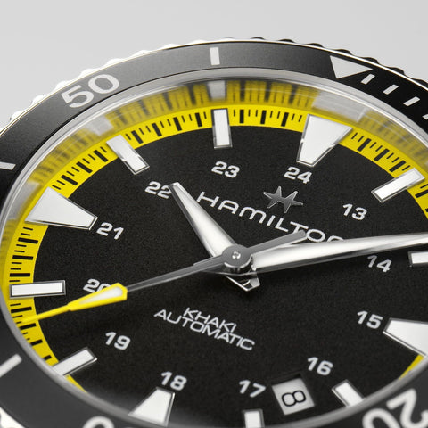Hamilton Khaki Navy Scuba Auto Acid Yellow Watch