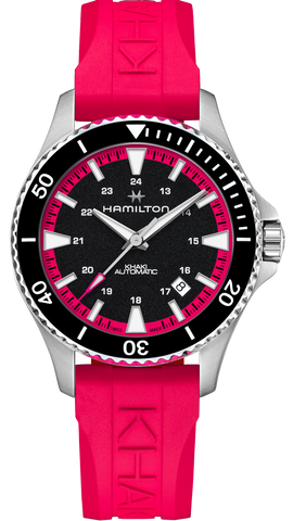 Hamilton Watch Khaki Navy Scuba Auto Hot Pink H82395330