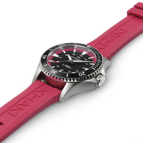 Hamilton Khaki Navy Scuba Auto Hot Pink Watch