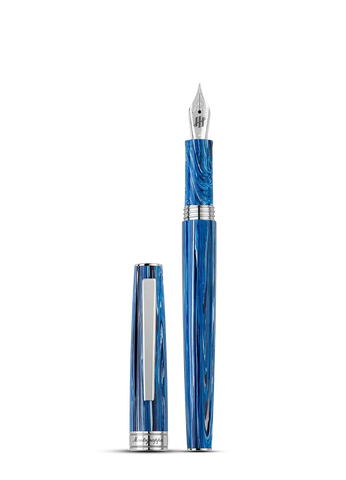 Montegrappa Armonia Fountain Pen Steel Adriatic Sea Medium
