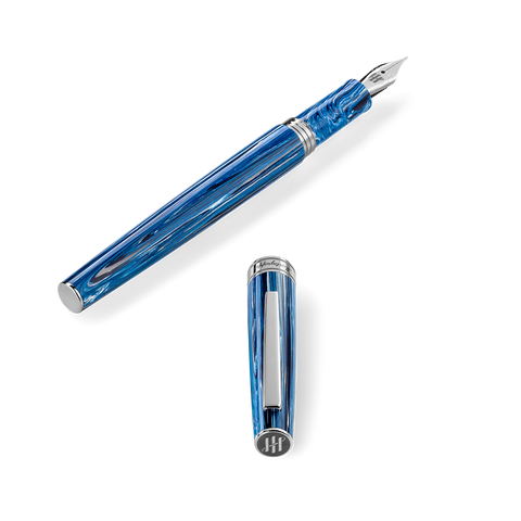 Montegrappa Armonia Fountain Pen Steel Adriatic Sea Medium