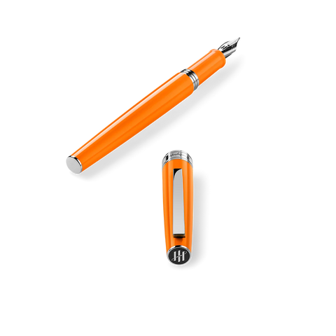 Montegrappa Armonia Fountain Pen Steel Orange Medium
