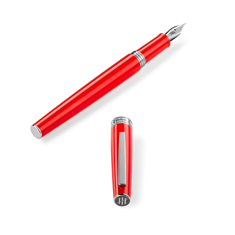 Montegrappa Armonia Fountain Pen Steel Scarlet Medium