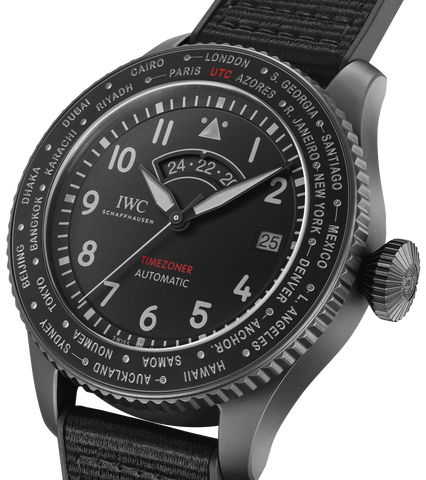 IWC Pilots Timezoner Top Gun Ceratanium Watch