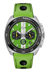 Junghans 1972 Chronoscope Sports Edition Green with stainless steel case