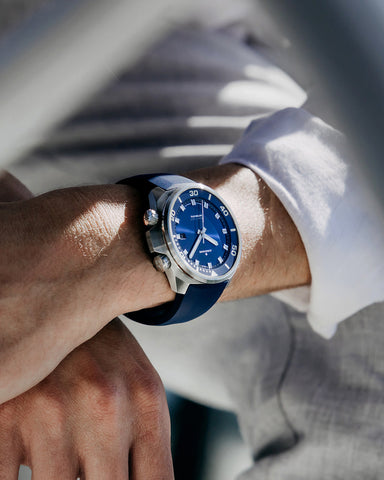 Junghans Aquaris Blue with stainless steel case