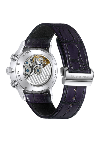 Junghans Meister Chronoscope Edition Purple with stainless steel case