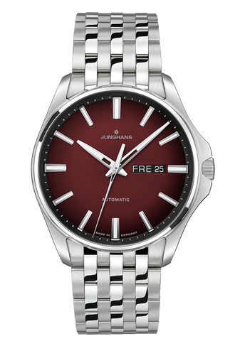 Junghans Meister S Automatic Red with stainless steel case