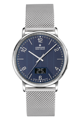 Junghans Milano Mega Solar Blue with stainless steel case