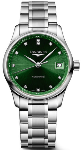 Longines Watch Master Collection Ladies Green L2.357.4.99.6