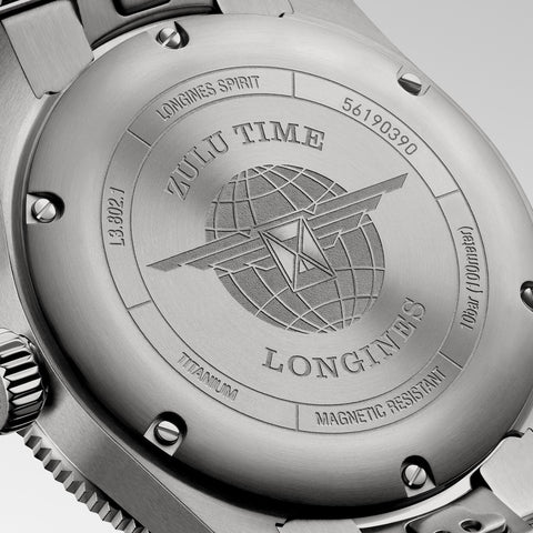 Longines Spirit Zulu Time Titanium Watch
