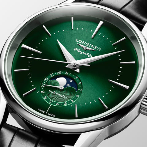 Longines Flagship Heritage Sunray Green Mens Watch