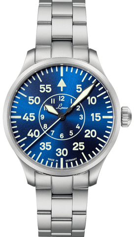 Laco Watch Pilot Basic Aachen Blaue Stunde 39 Bracelet 862103.MB
