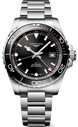 Longines Watch Hydroconquest GMT Sunray Black Bracelet L3.890.4.56.6