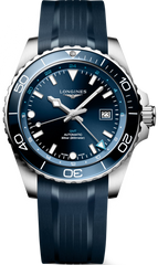 Longines Watch Hydroconquest GMT Sunray Blue Rubber