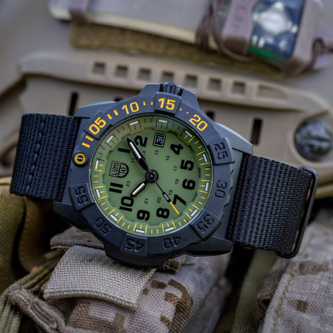 Luminox Navy Seal Foundation 45mm Military Dive Watch XS.3517.NSF.SET - detail view