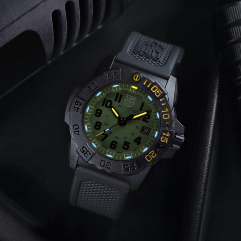 Luminox Navy Seal Foundation 45mm Military Dive Watch XS.3517.NSF.SET - detail view