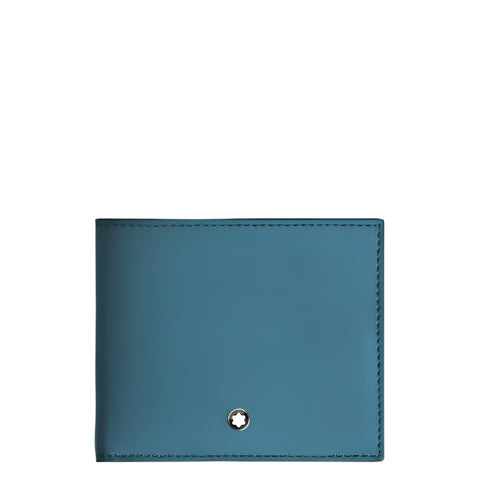 Montblanc Soft Thin Trio 4cc Smoky Blue Card Holder