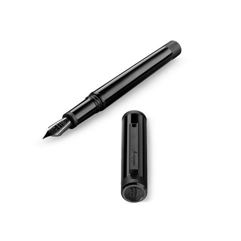 Montegrappa Zero Fountain Pen Ultra Black IP Steel Nib Medium