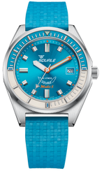 Squale Matic S Light Blue Rubber Watch MATICLBWLB.MRLB