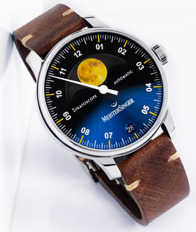 MeisterSinger Stratoscope Golden Moon Watch