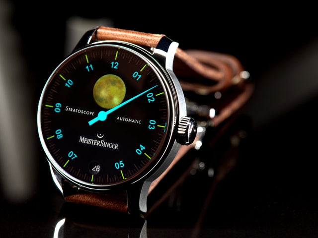 MeisterSinger Stratoscope Golden Moon Watch