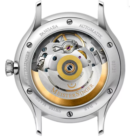 MeisterSinger Pangaea Day Date Steel Blue With Gold Watch