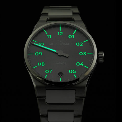 MeisterSinger Kaenos Sunburst Petrol Watch