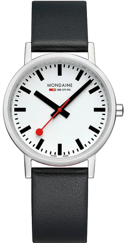 Mondaine Classic Vegan Grape Leather Watch