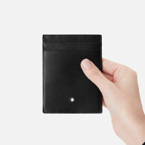 Montblanc Meisterstuck Black Wallet 4cc with ID Holder D