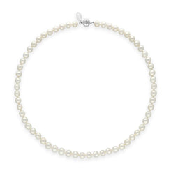 00180615 White Pearl 8mm Round Bead Necklace, N1118_18.