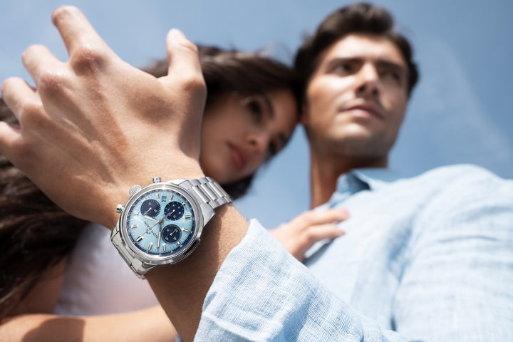 Norqain Freedom 60 Chrono 40mm Sky Blue Bracelet Watch