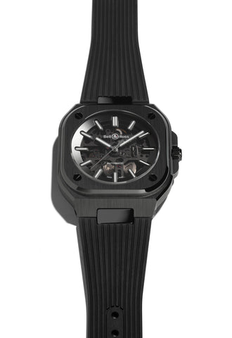 Bell & Ross BR 05 Skeleton Black Ceramic Rubber Watch